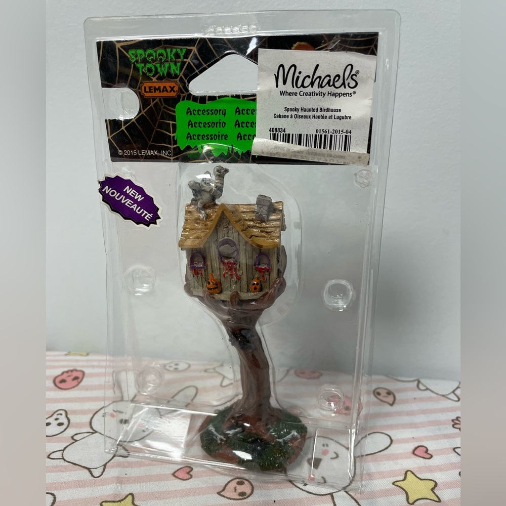 Lemax Spooky Town Birdhouse Haunted Mini Figurine Halloween Accessory Used